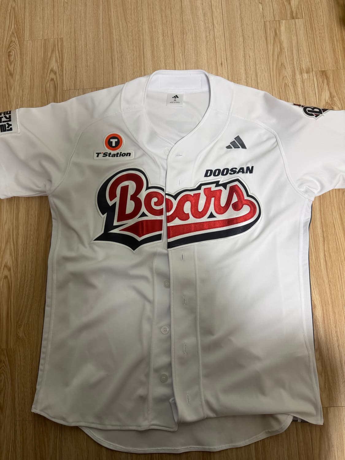 두산베어스 홈 유니폼 정수빈105 어센틱(홈 머플러도 함께 구매가능 상품이미지1