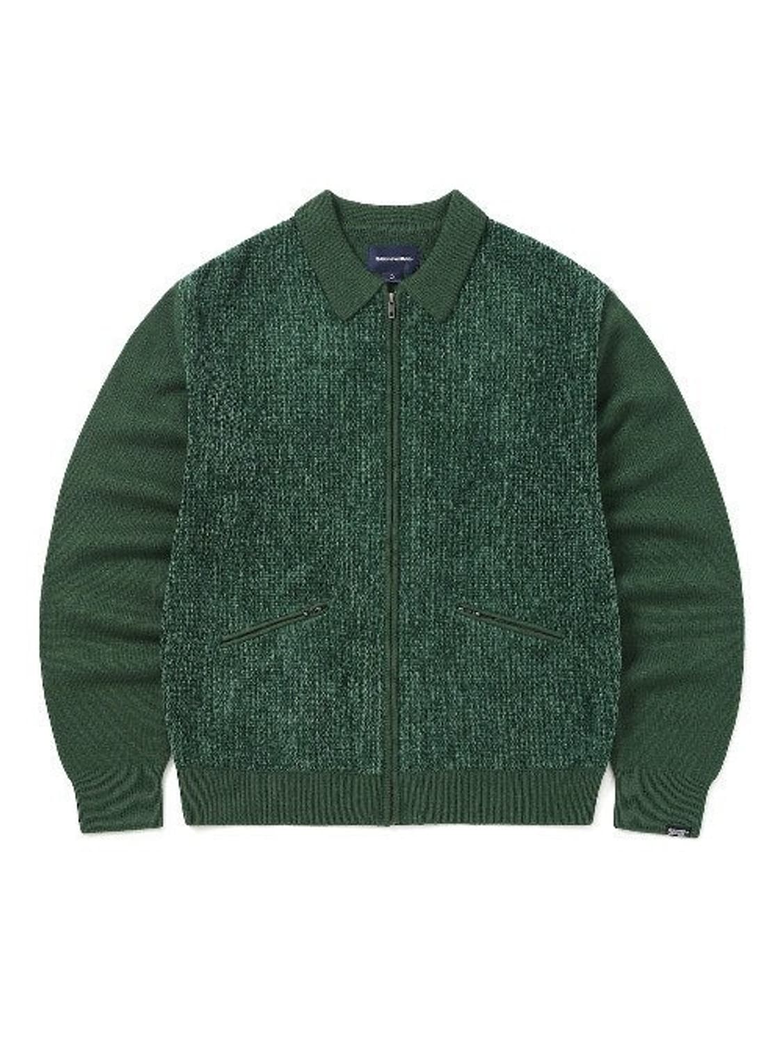 디스이즈네버댓 벨벨 니트 집 폴로그린 상품이미지1