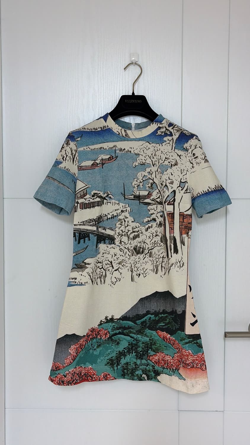 까르뱅 기하학적 미니원피스 44,55 정품 상품이미지6