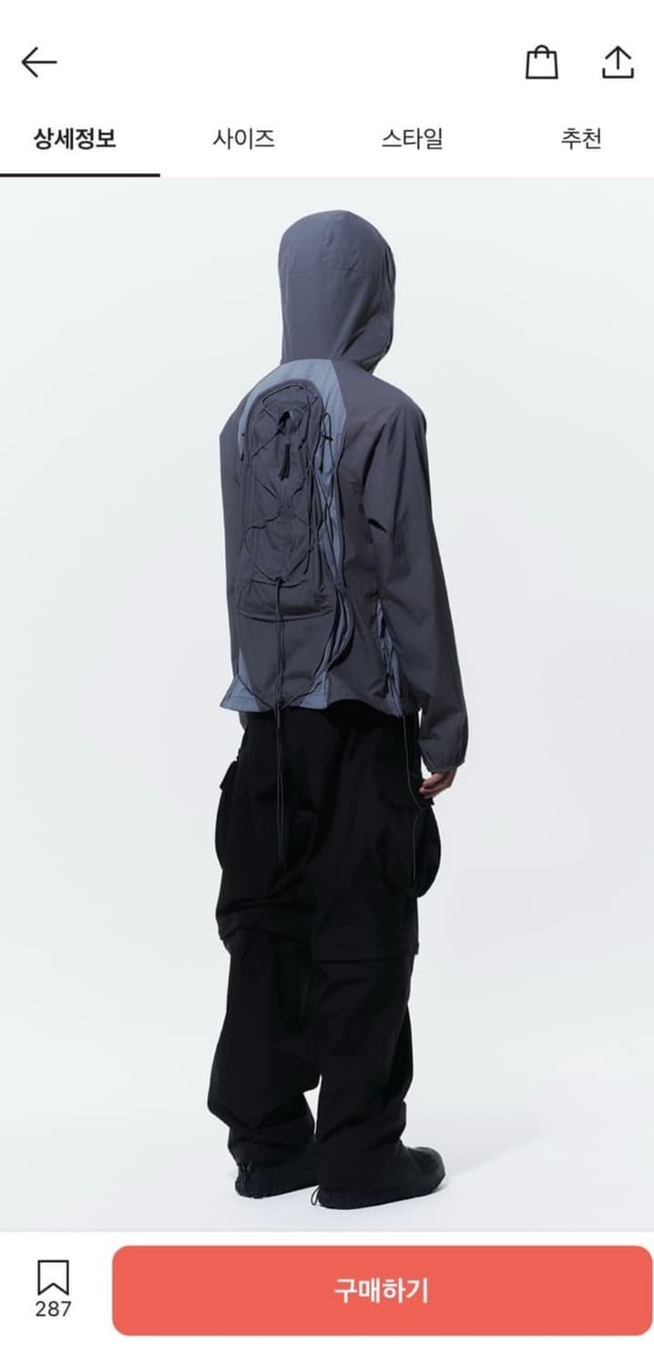 산산기어 백팩 자켓 그레이 상품이미지4