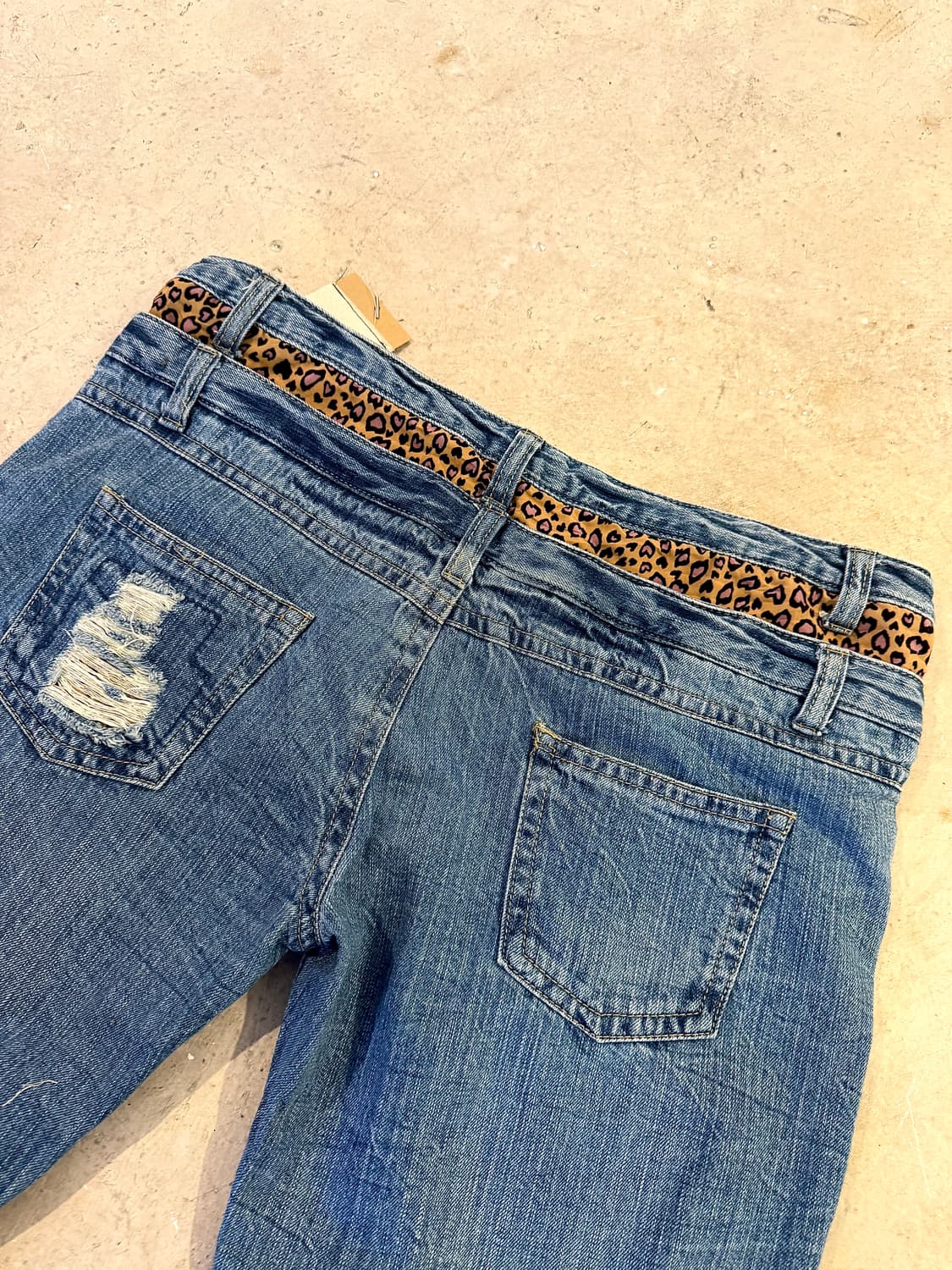Leopard Point 2 Belt Big Denim Pants 상품이미지9