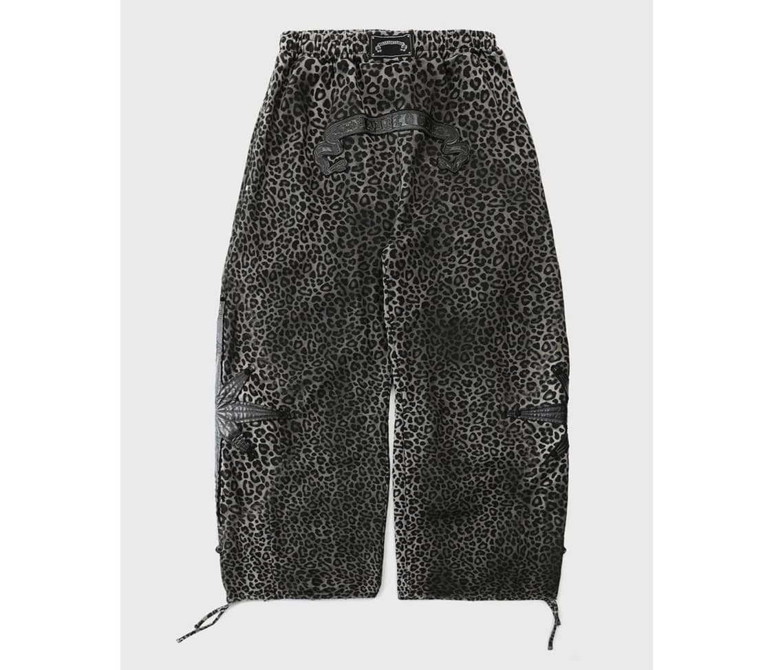 배드블러드 코스모 패치 레오파드 스웻팬츠 커브드 조거팬츠 상품이미지1