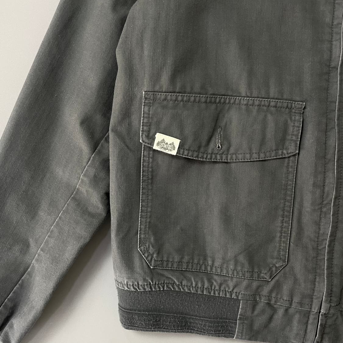 스위브 차콜 자수로고포인트 셔츠자켓 M 상품이미지5