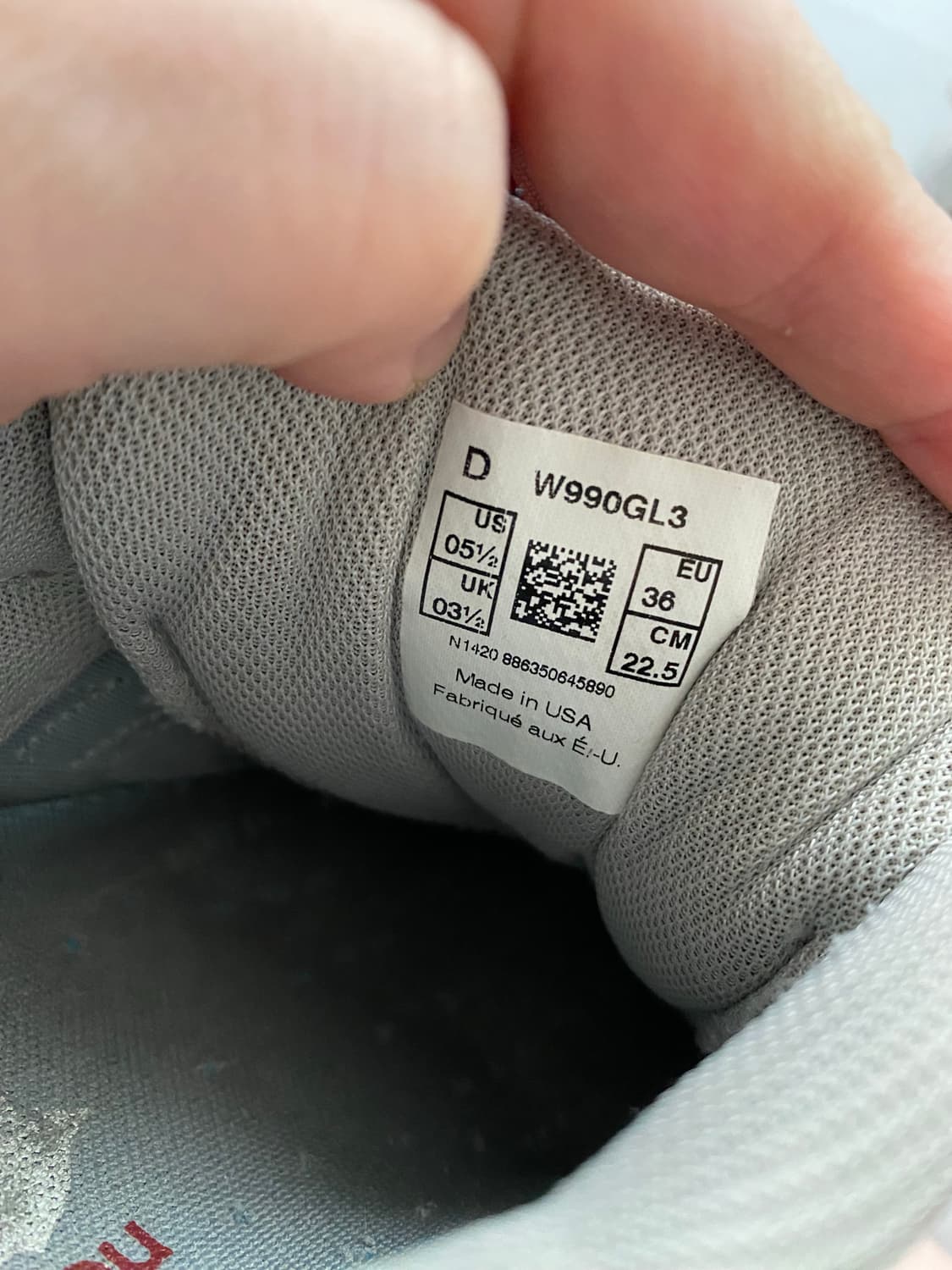 [뉴발란스] 여성 990v3 메이드 인 USA 그레이(225)뉴발란스us 상품이미지7