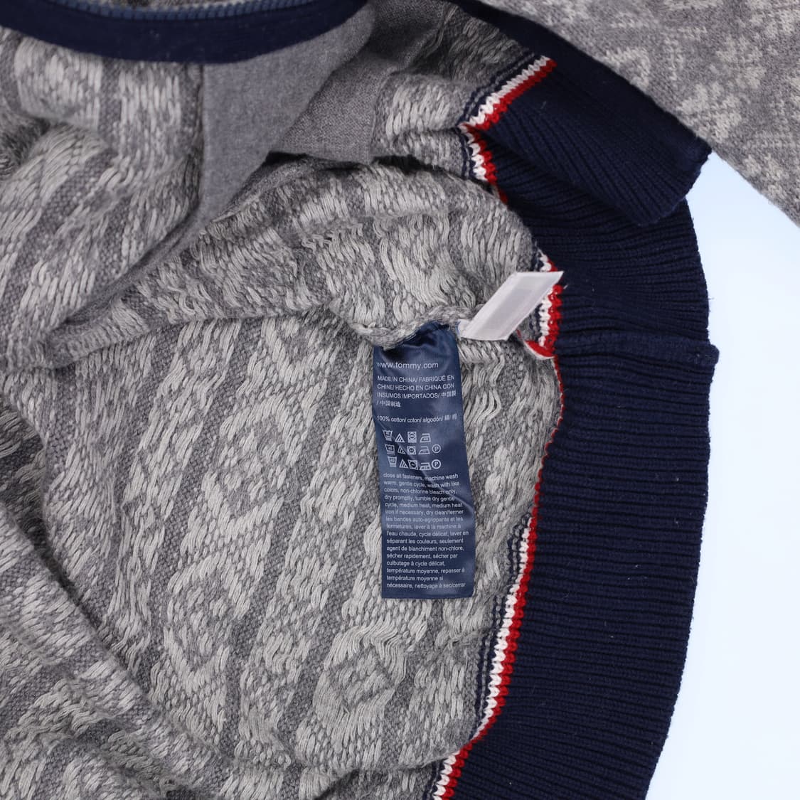 [M] 타미힐피거 페어아일 패턴 니트 집업 자켓 N7058 상품이미지5