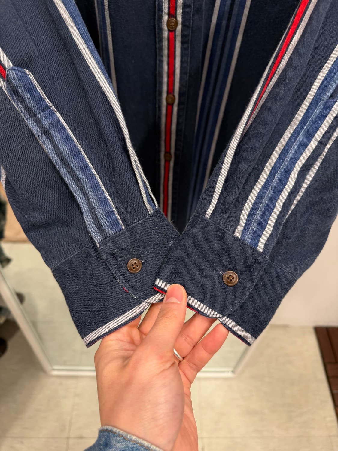 00s Chaps RL 챕스 랄프로렌 옥스퍼드 스트라이프 셔츠 상품이미지4