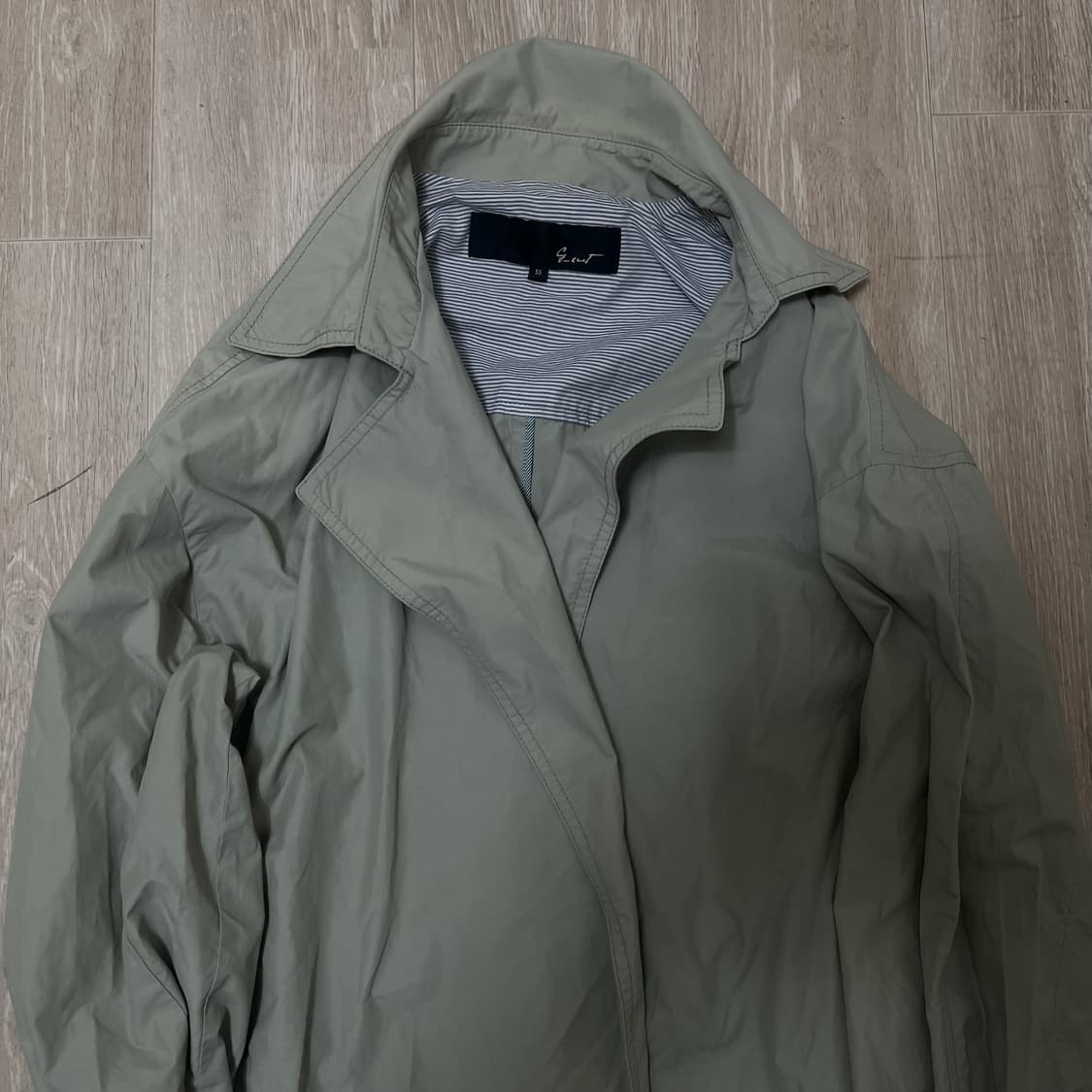 지컷 여성 베이직 오픈 트렌치코트 55  상품이미지2