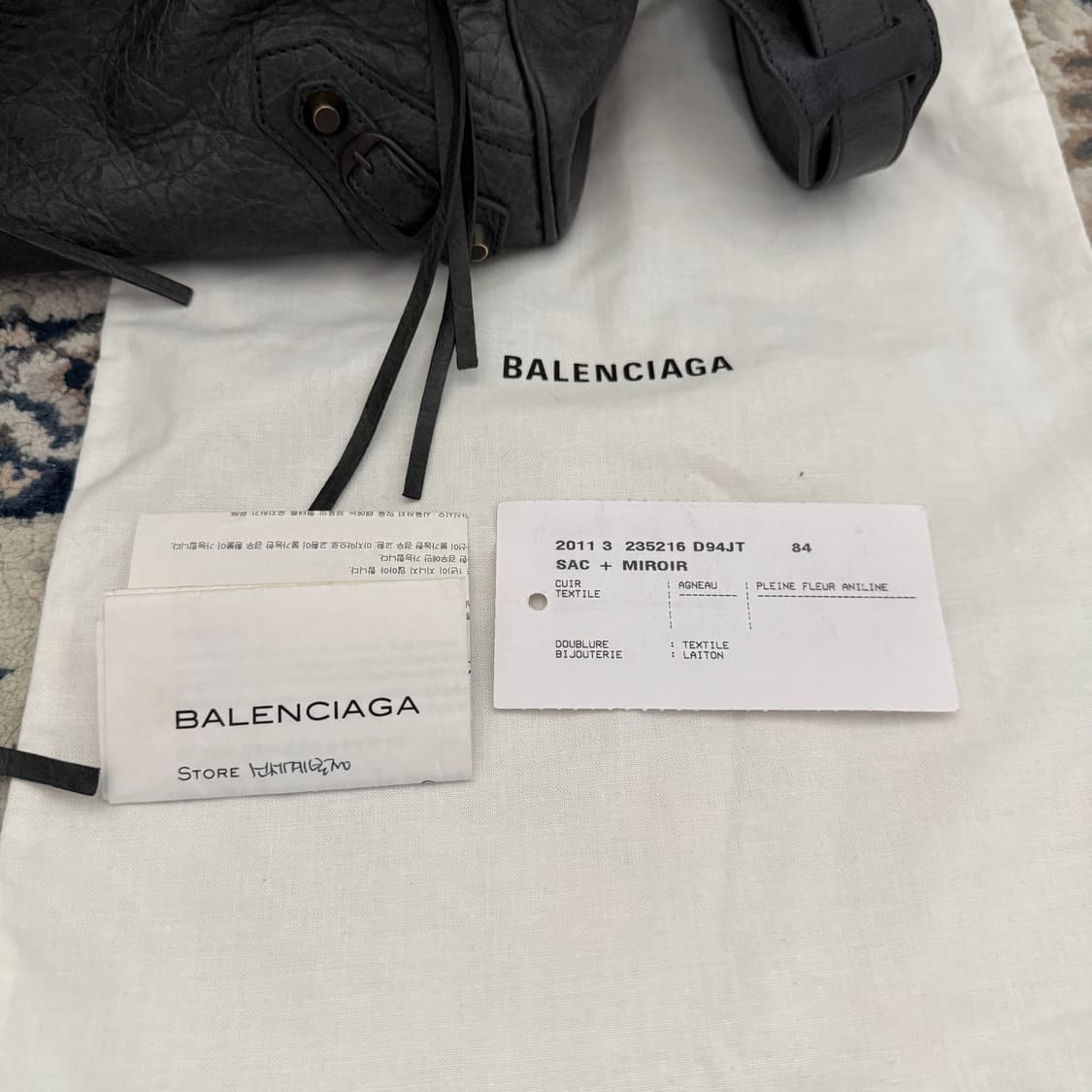 발렌시아가 정품 모터백 시티백 Velo 상품이미지3