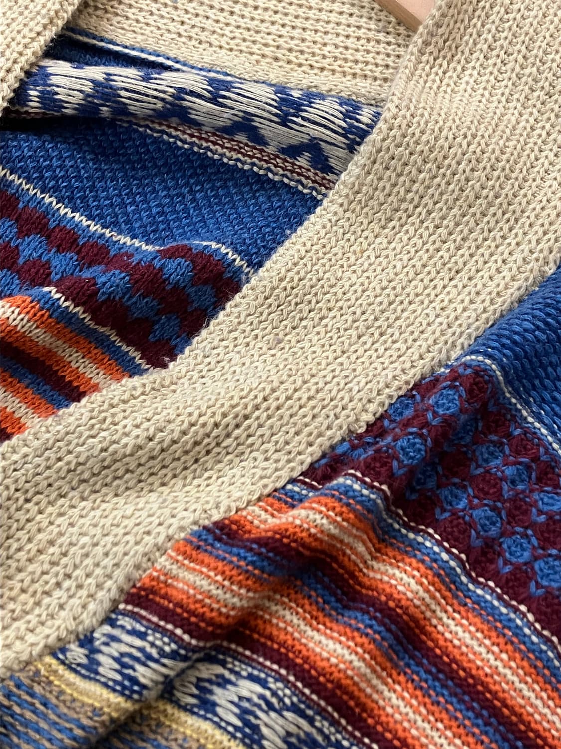 빈티지 판초 스타일 오버핏 루즈 니트 가디건  #csz2826 상품이미지4