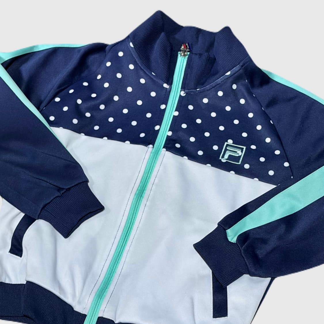 !!사이즈확인!! 휠라 도트 배색 져지 상품이미지1