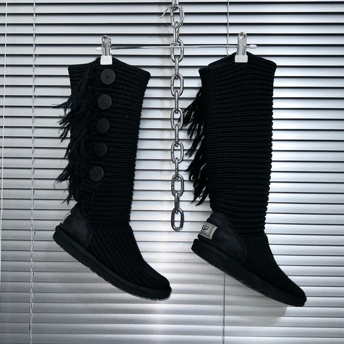 00s 레어 단추 5개 프린지 카디 어그 부츠 상품이미지3