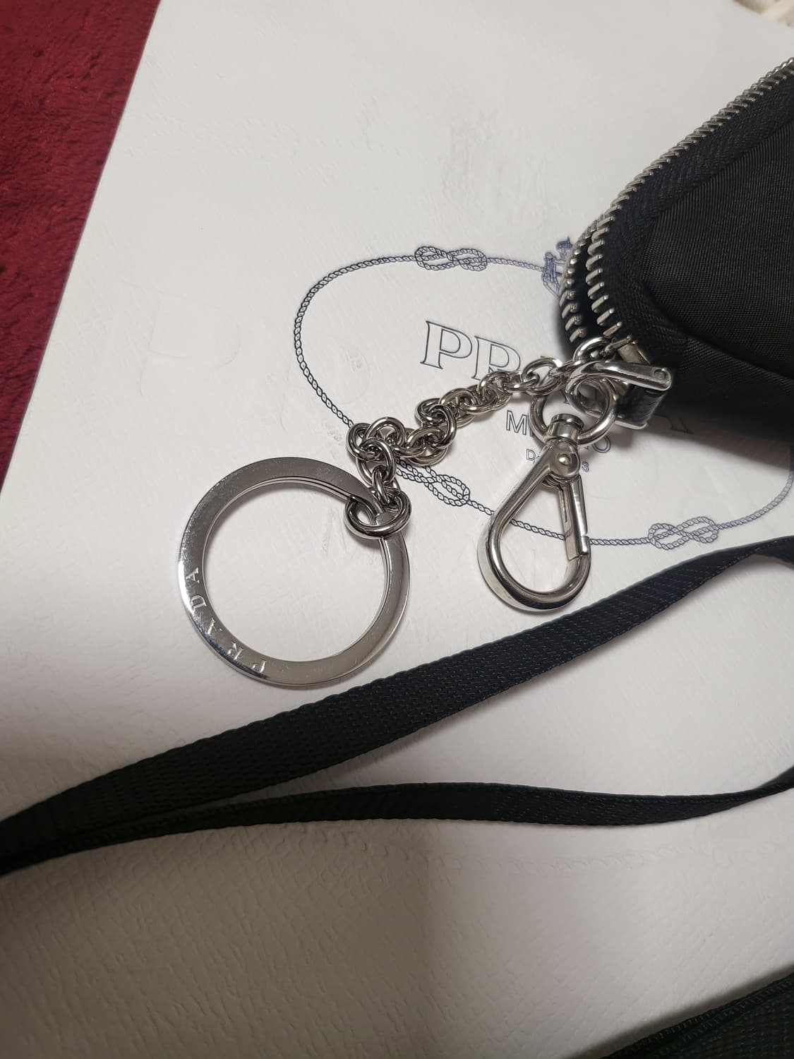 프라다 삼각 파우치 키링 2TT140 상품이미지3