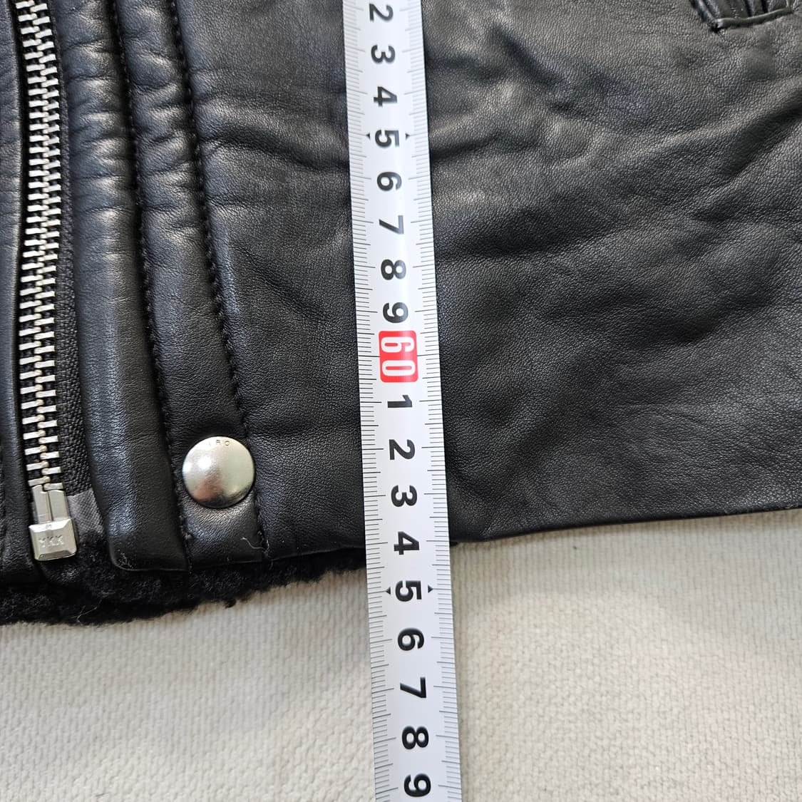 XS 이로 블랙 시어링 무스탕 자켓 0319Y 상품이미지6