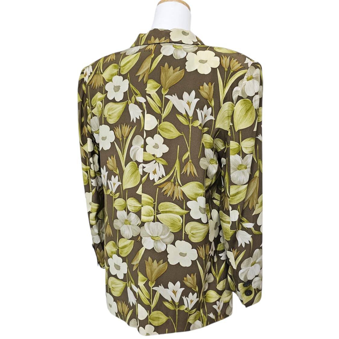 일본빈티지) 실크 100% 꽃 패턴 자켓 상품이미지6