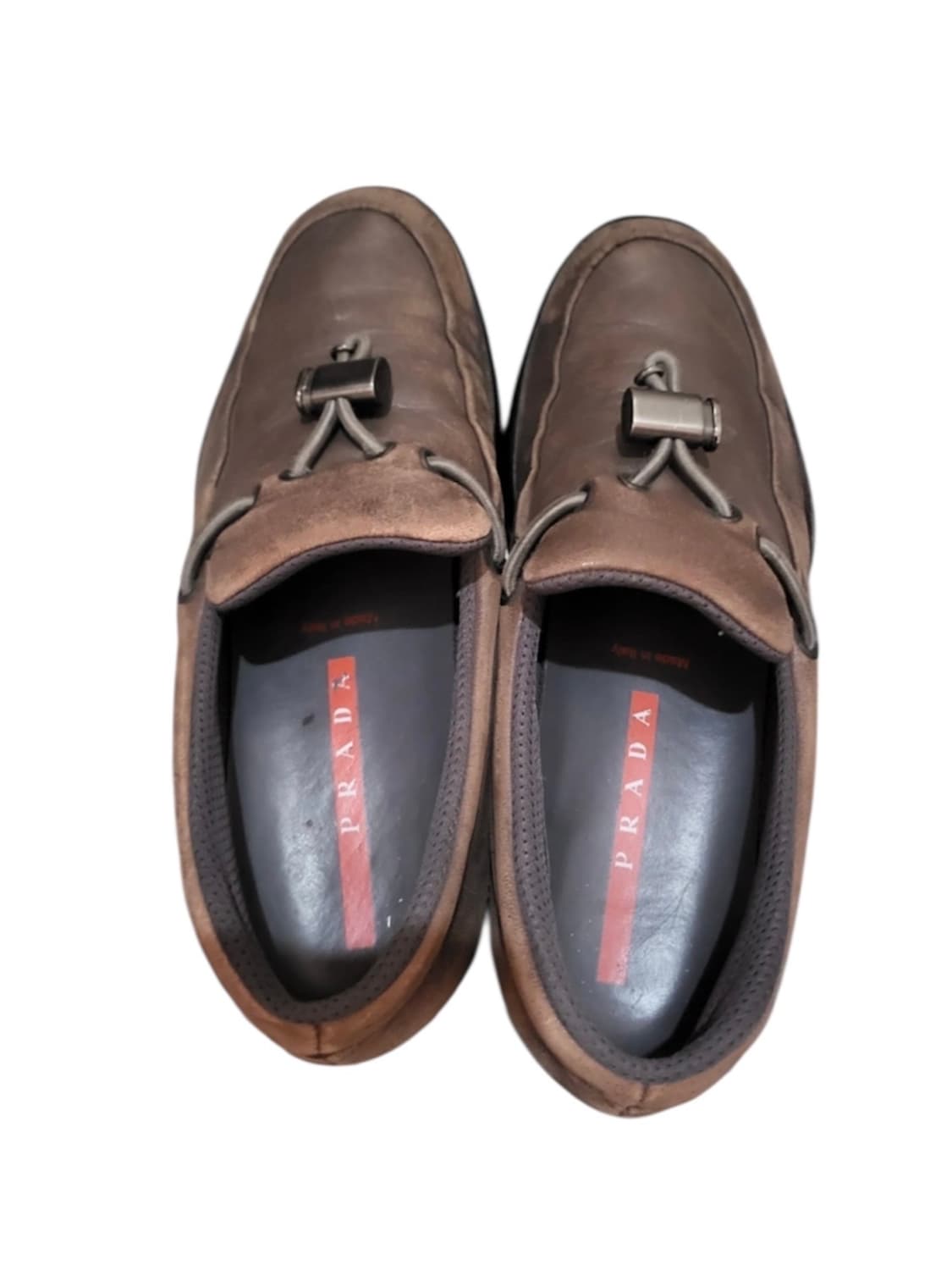 Prada 프라다 스웨이드 브라운 로퍼 250 상품이미지1