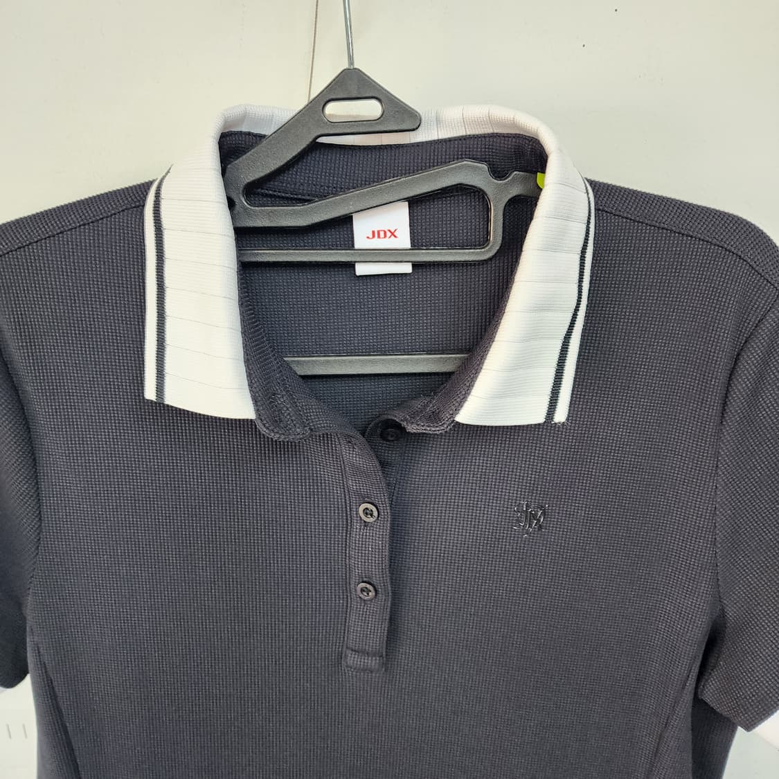 JDX 카라 반팔 플리츠 원피스 블랙 상품이미지2