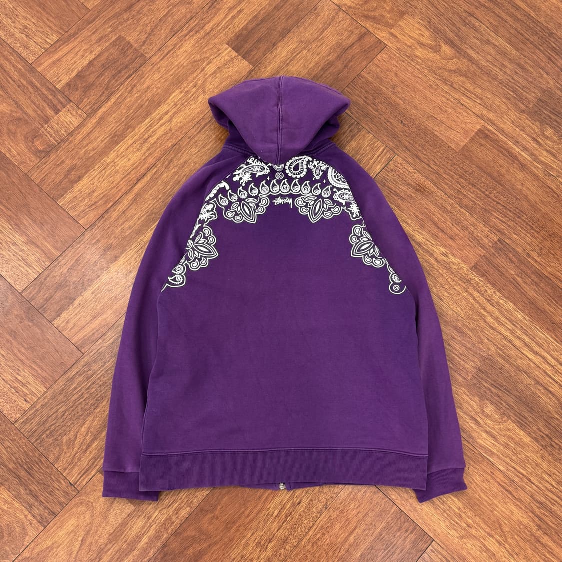 M 스투시 어센틱 페이즐리 후드 집업 상품이미지1