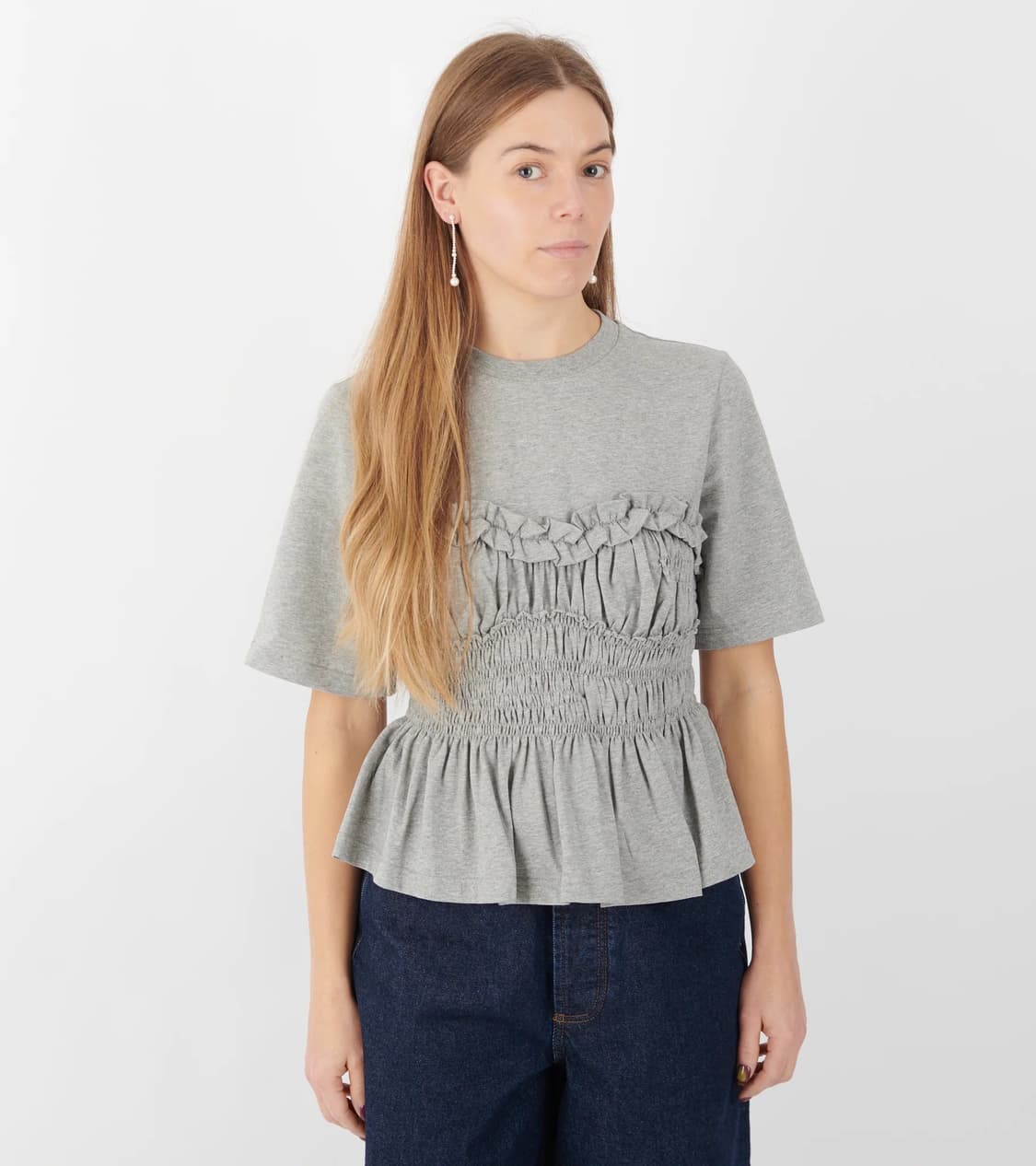 [XS,S,M]세실리에 반센 26ss VILDE 티셔츠/그레이 상품이미지1