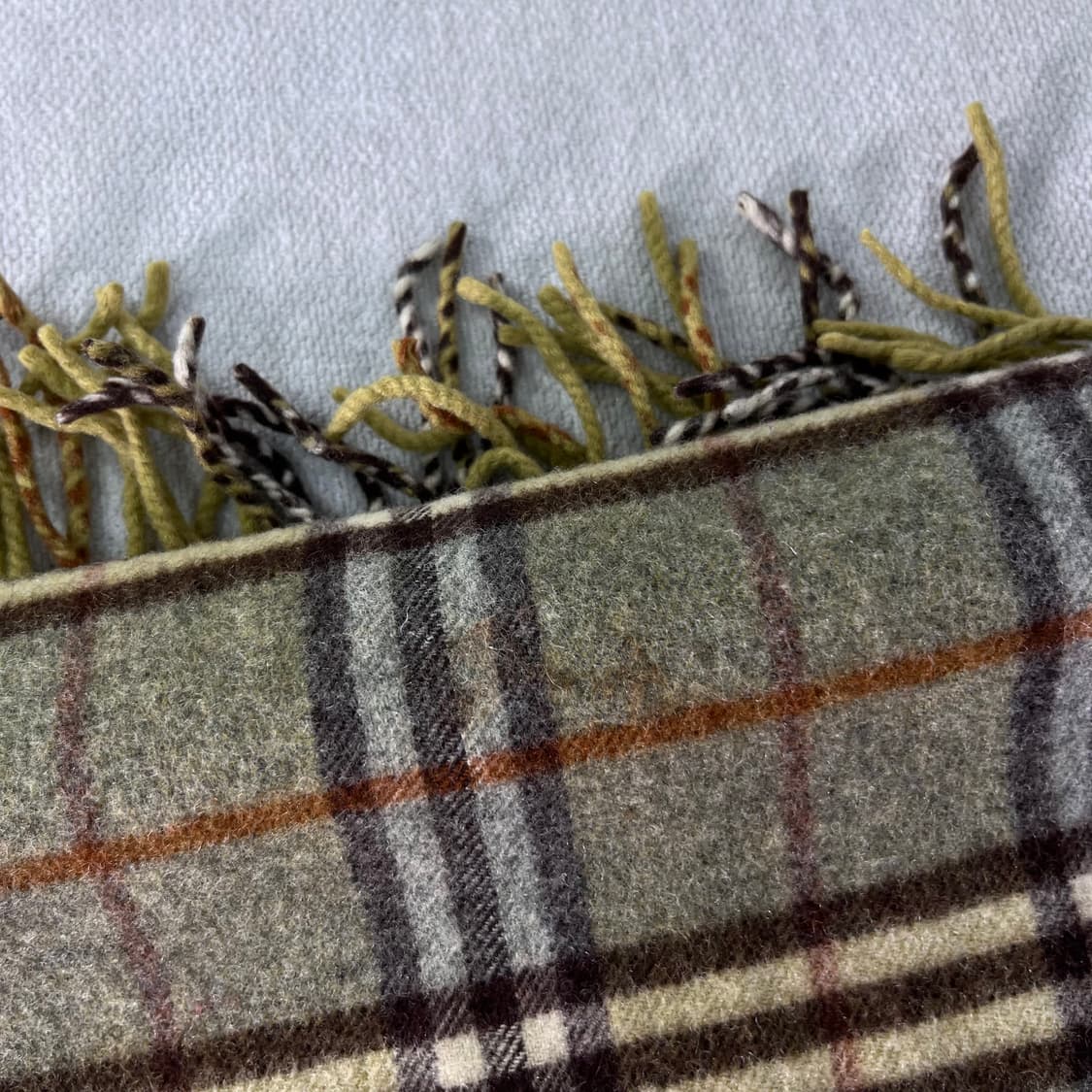 버버리 노바체크 램스울 그린 머플러  상품이미지5