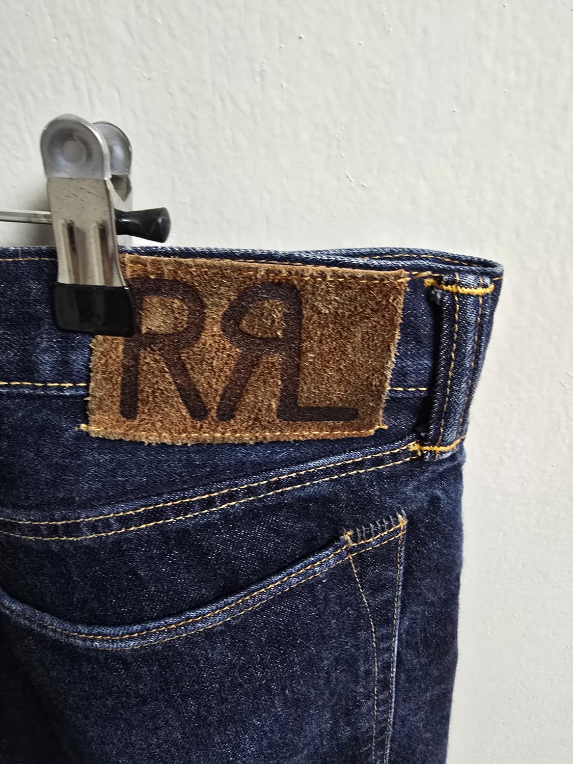 38×32(총장 97) RRL 슬림핏 셀비지 데닌 상품이미지3