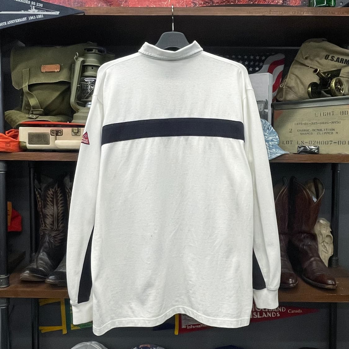 대장급 90s 폴로 스포츠 by 랄프로렌 빅 로고 스펠아웃 럭비티 셔츠 상품이미지2