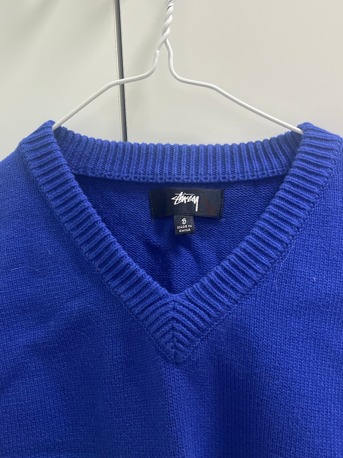 스투시 로고 니트 스웨터 베스트 상품이미지5