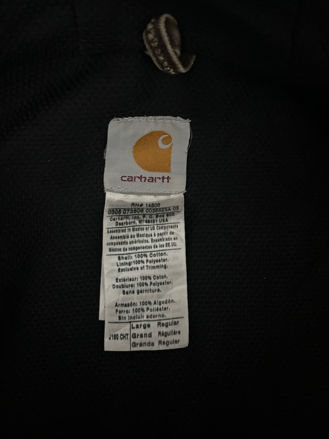 (L) 칼하트 후드 액티브 자켓 J160 CHT chestnut 상품이미지3