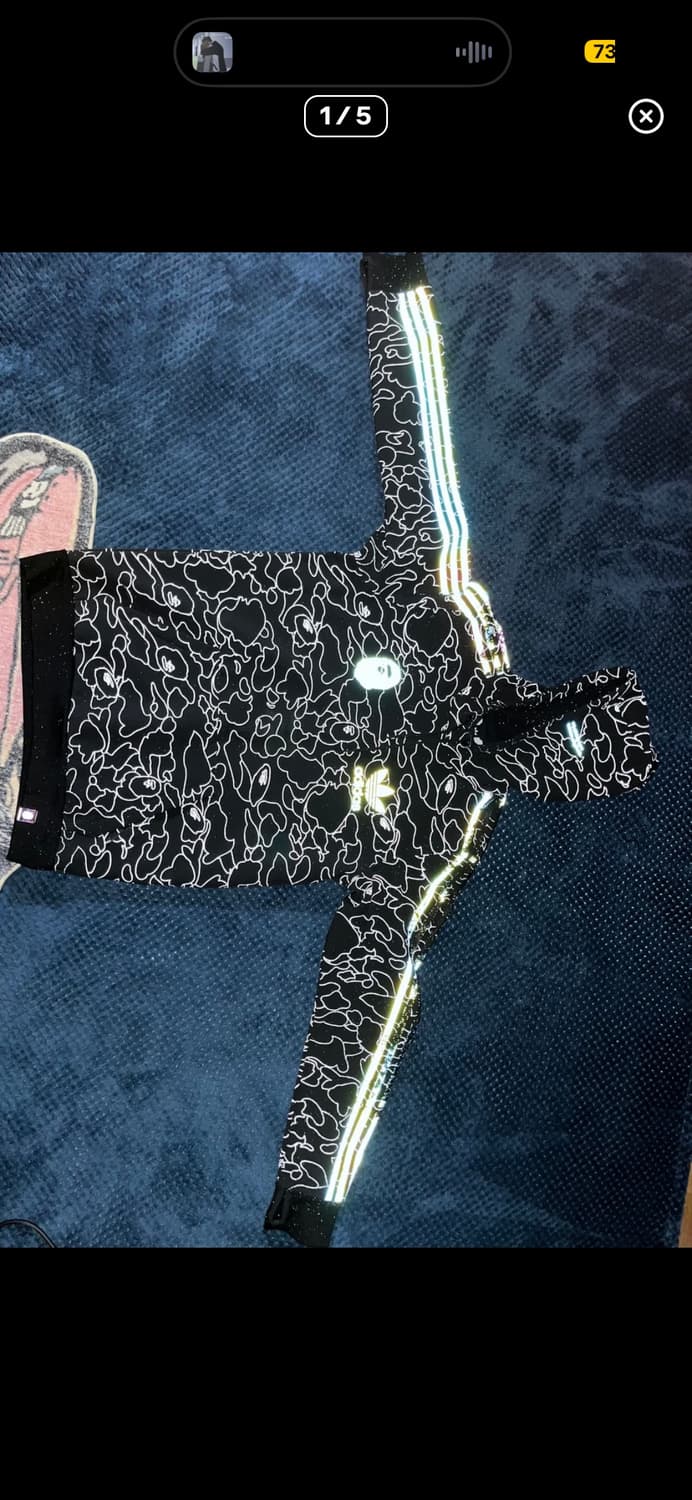 베이프 x 아디다스 테크 후드 상품이미지1