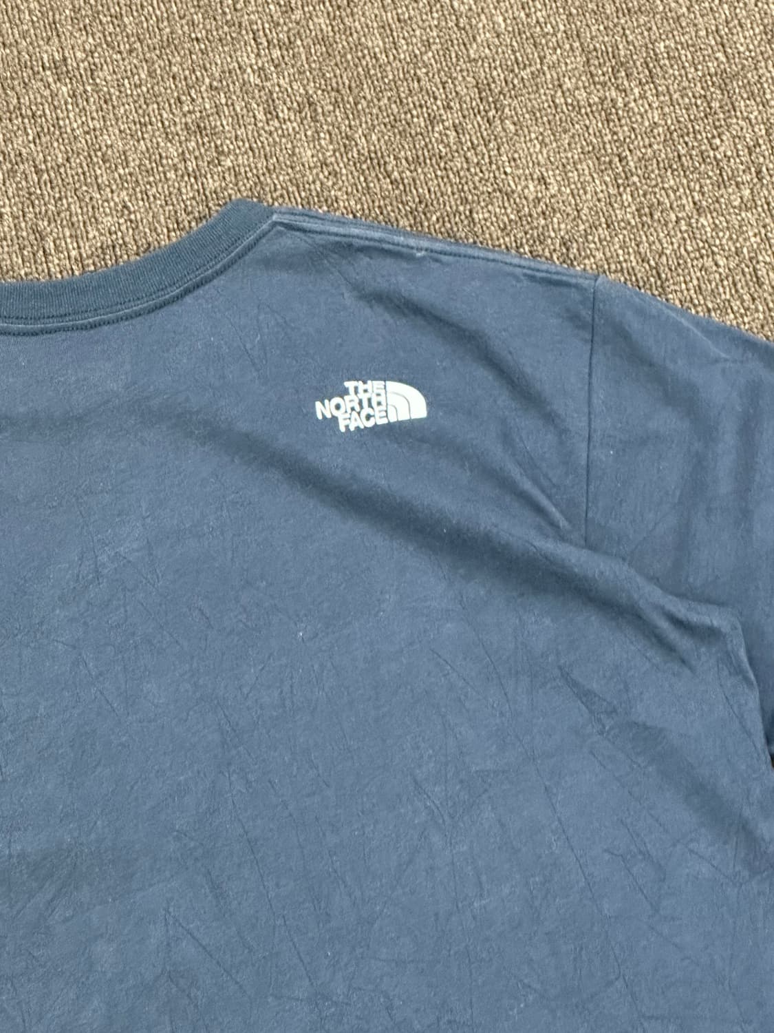 M)노스페이스 빈티지 캠핑 그래픽 네이비 반팔 상품이미지6