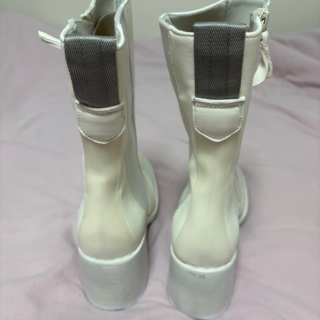 아워레가시 미드 샤프트 패널 부츠 화이트 37 미사용품 상품이미지8