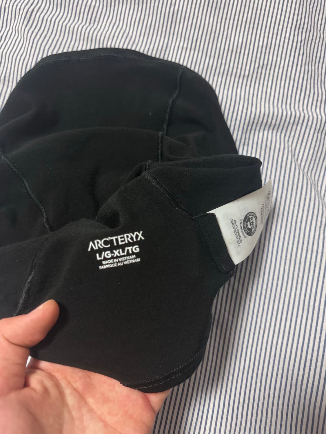 (SS급) 아크테릭스 로 라이트웨이트 울 바라클라바 블랙 L-XL 상품이미지8