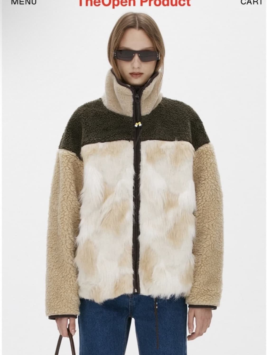 더오픈프로덕트(오픈와이와이) 폭스퍼 후리스 자켓 상품이미지1