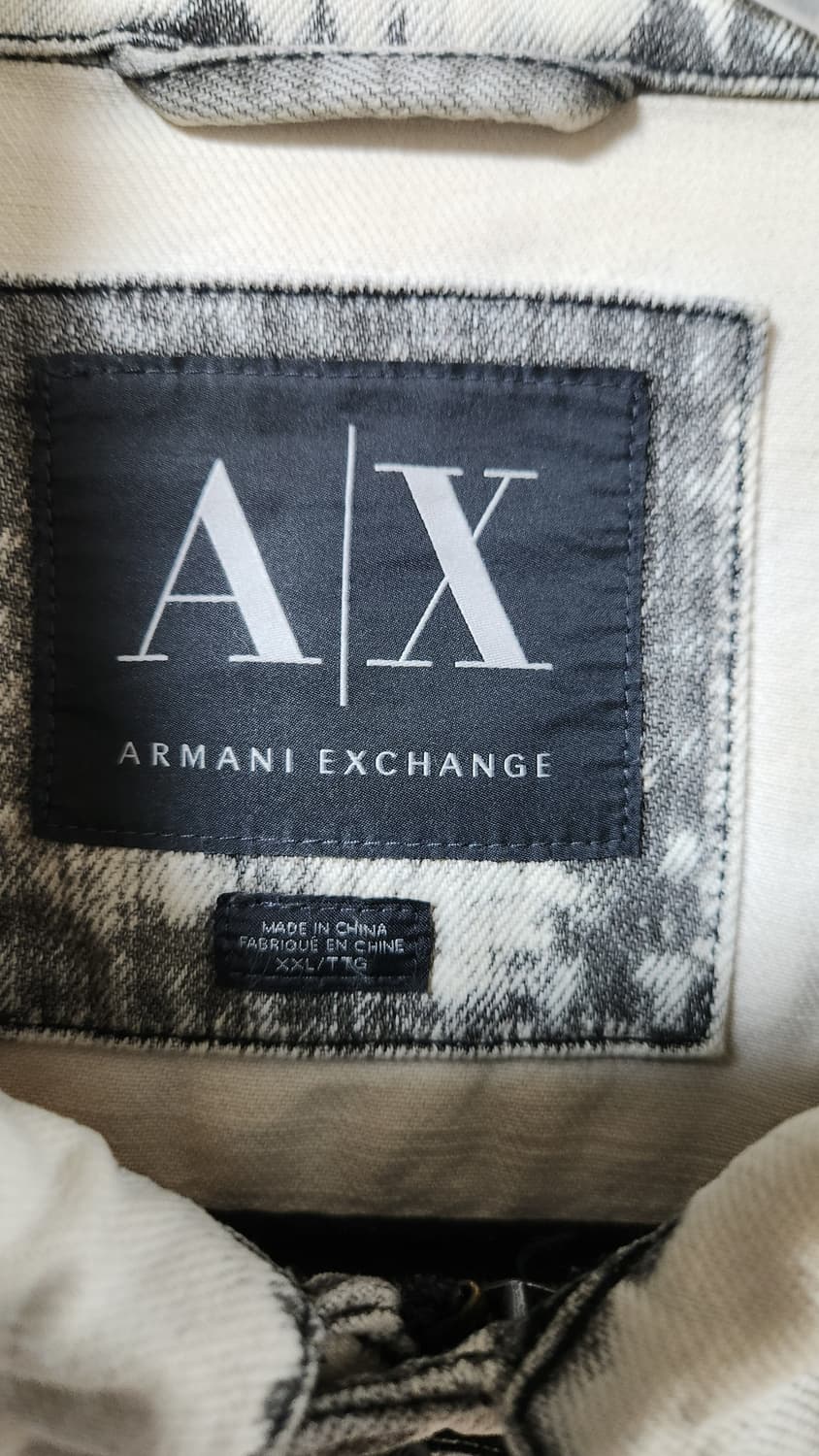 ARMANI EXCHANGE MOTO TRUCKER JACKET 2XL  상품이미지4