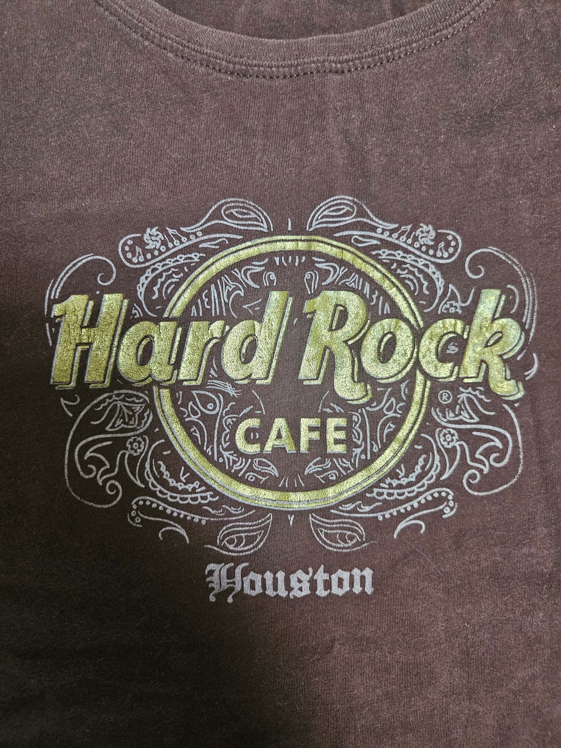 하드락카페 휴스턴 브라운 반팔 티셔츠 상품이미지2