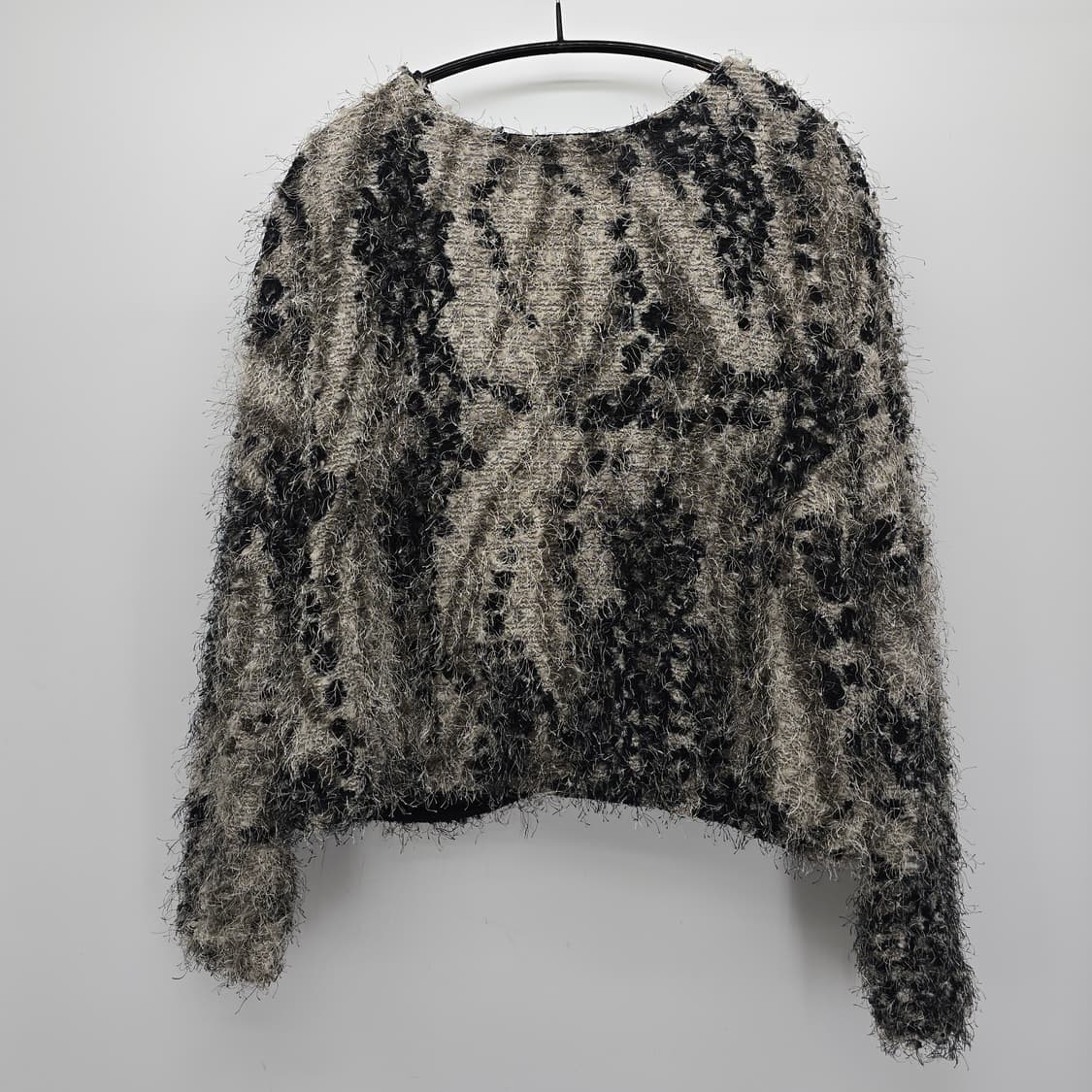 보카시 부클 니트 크롭 가디건 상품이미지8