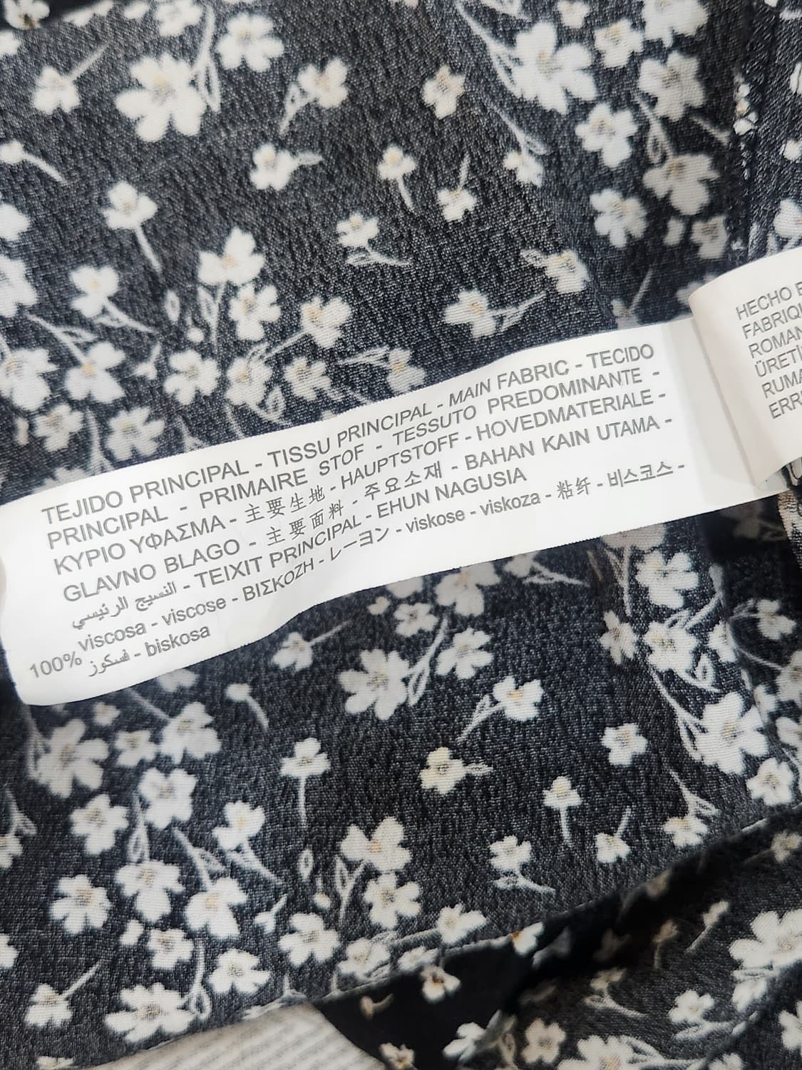 [M] 자라 ZARA 플라워 리본 롱 원피스 M 상품이미지8