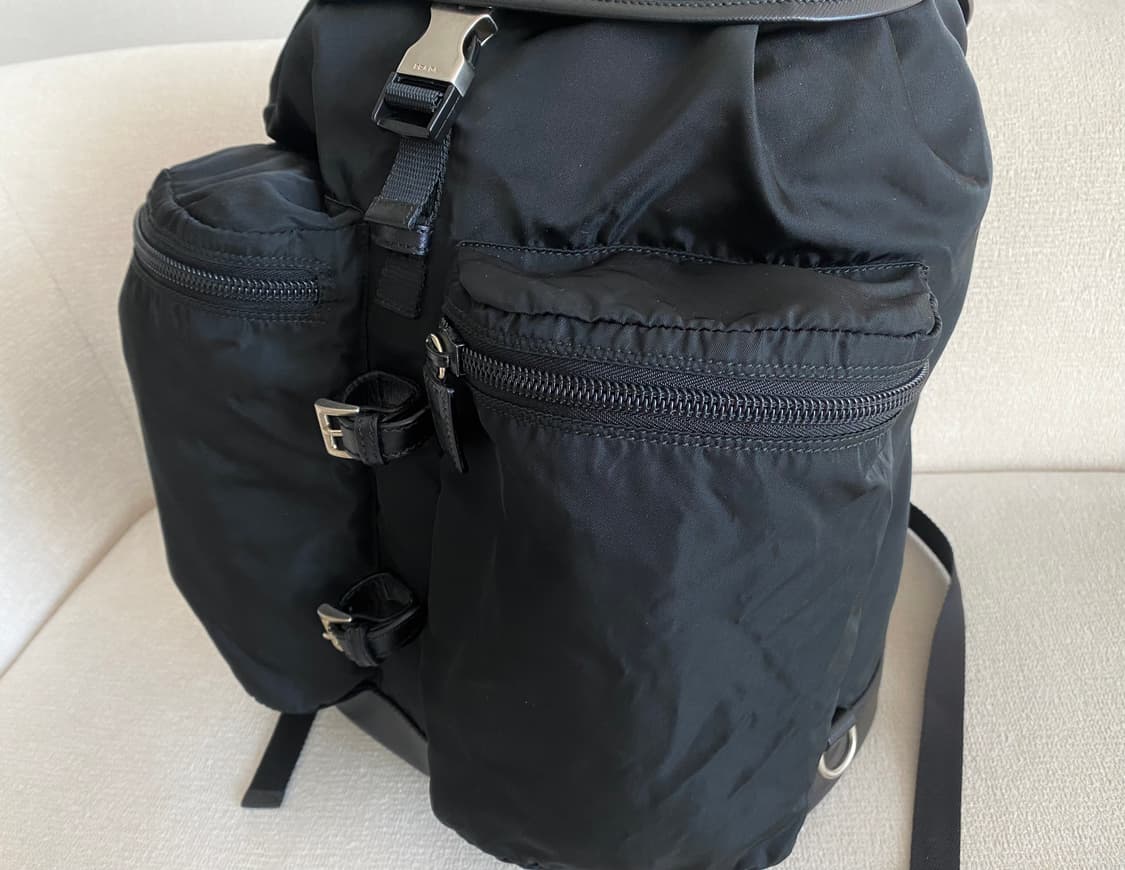 프라다 V163 우산꽃이 백팩 블랙 라지 사이즈 상품이미지5