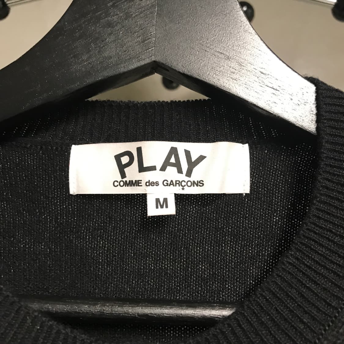 꼼데가르송 더블 와펜 가디건 블랙 M(W) 상품이미지4