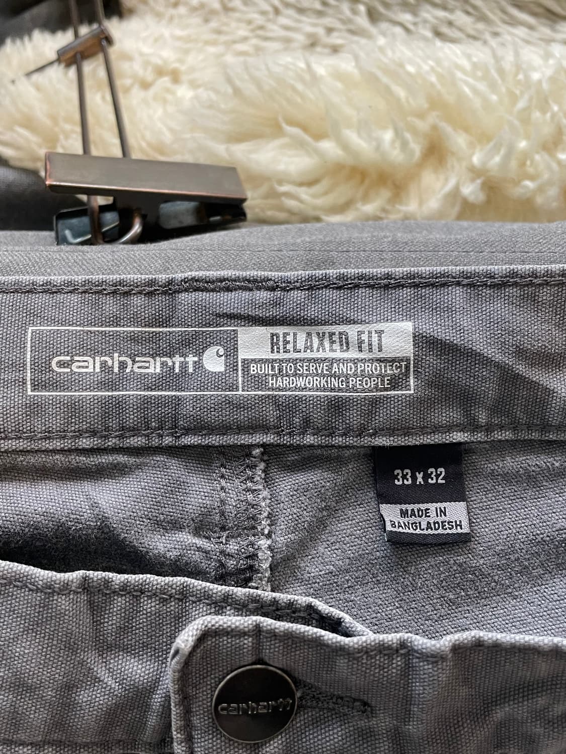 칼하트 카펜더 워크 그레이 팬츠바지(33) 상품이미지2