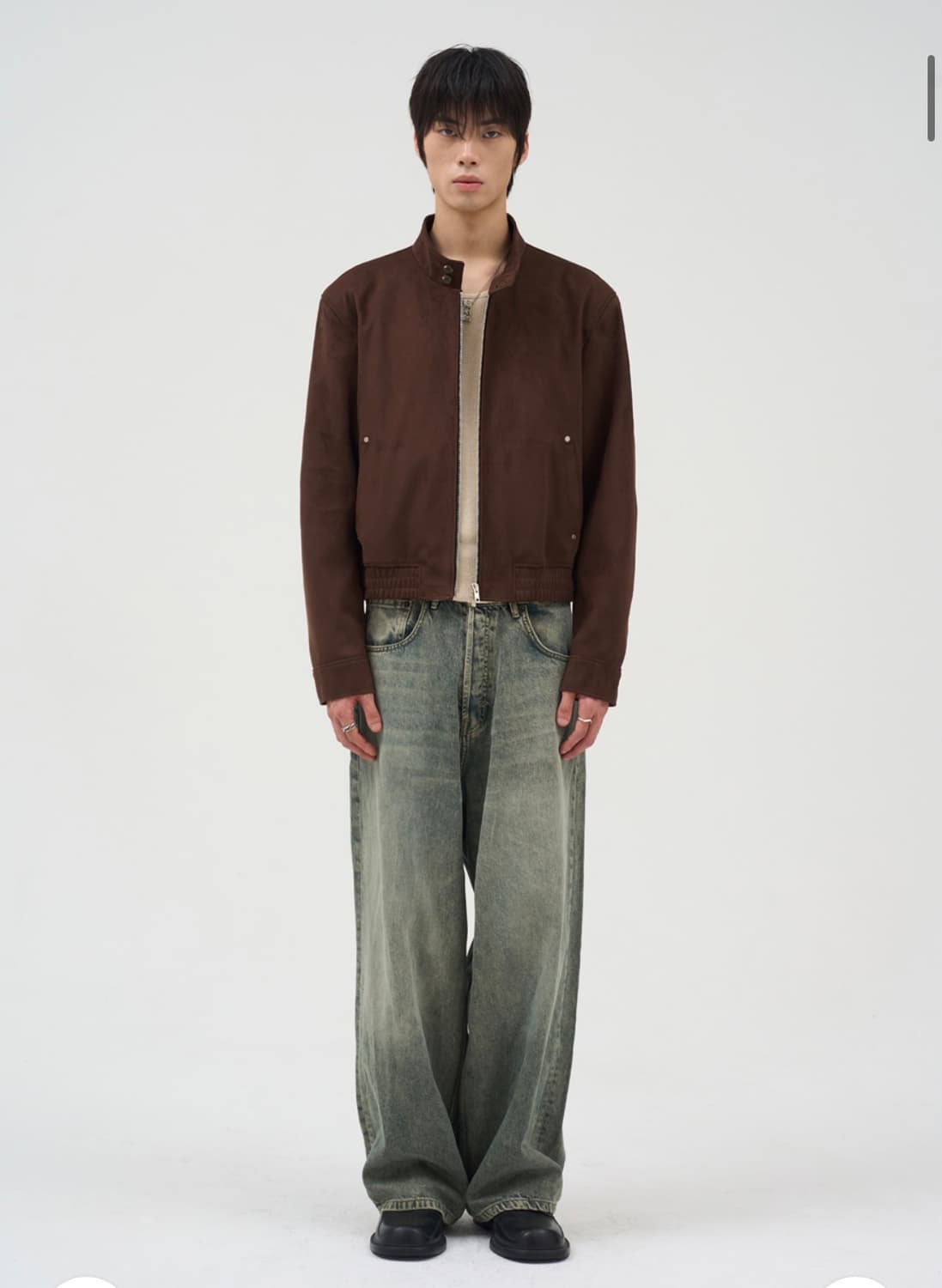 도프제이슨 스웨이드 해링턴 자켓 상품이미지2