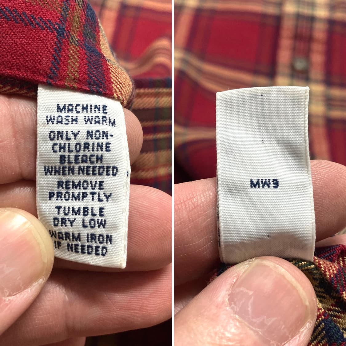 90-00s 폴로 랄프로렌 로웰 클래식핏 체크 셔츠 100-105 상품이미지5