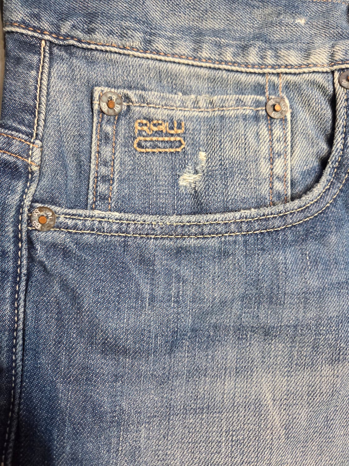 G-Star RAW 3301 스트레이트 핏 데님 팬츠(W33/L32) 상품이미지3