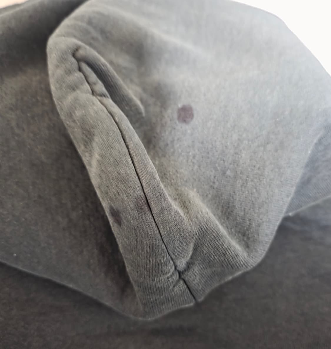 [XXL] 90s 빈티지 러셀 애슬레틱 후드 블랙 하드 페이드&트래쉬드 상품이미지7