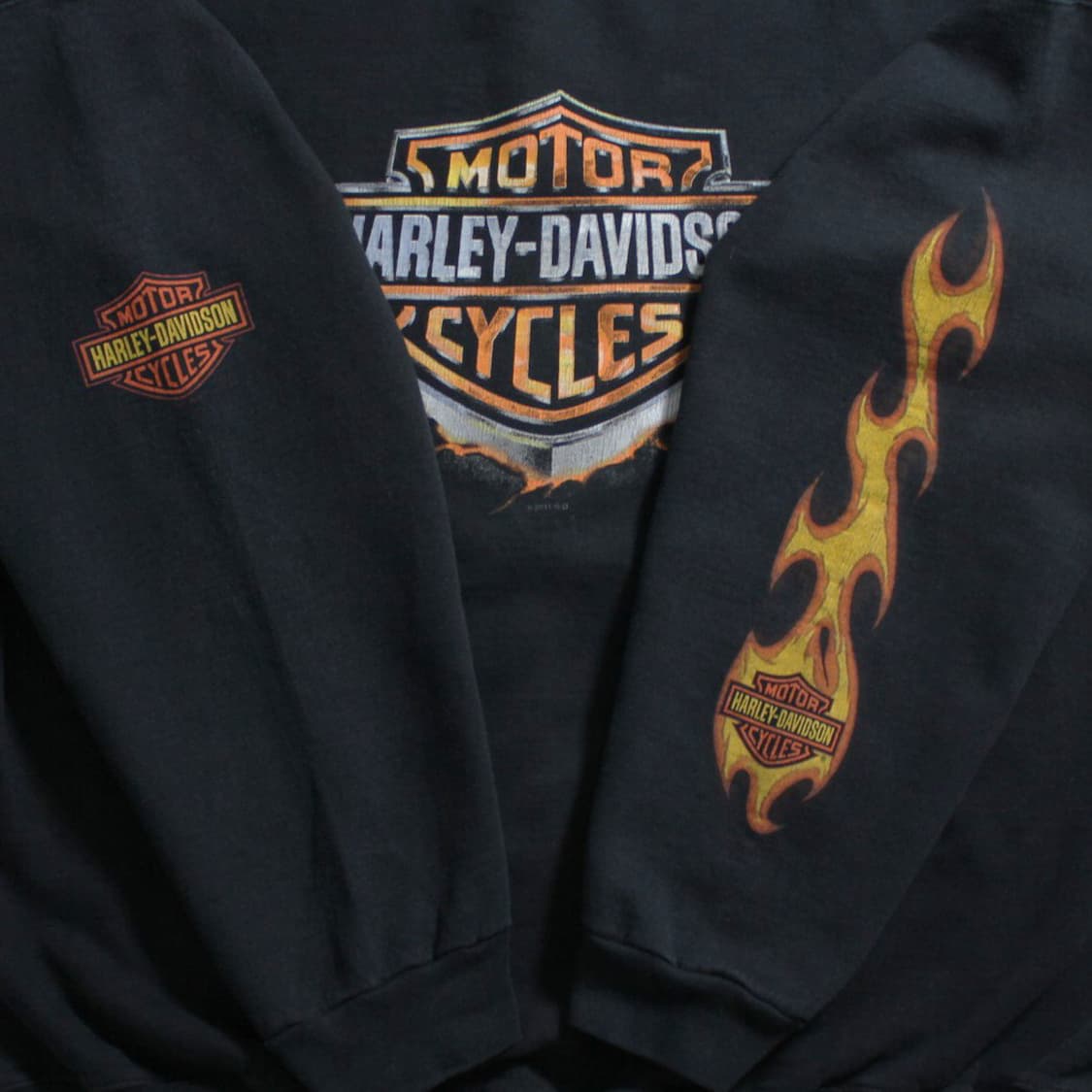 Harley-Davidson 할리 데이비슨 플레임 기모 맨투맨 상품이미지4