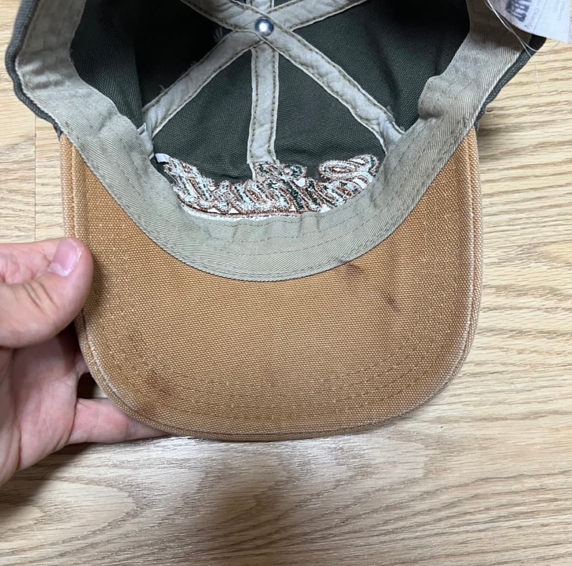 [CARHARTT] 칼하트 90s 희귀 빈티지 레더 스트랩 캡모자 MAD 상품이미지2