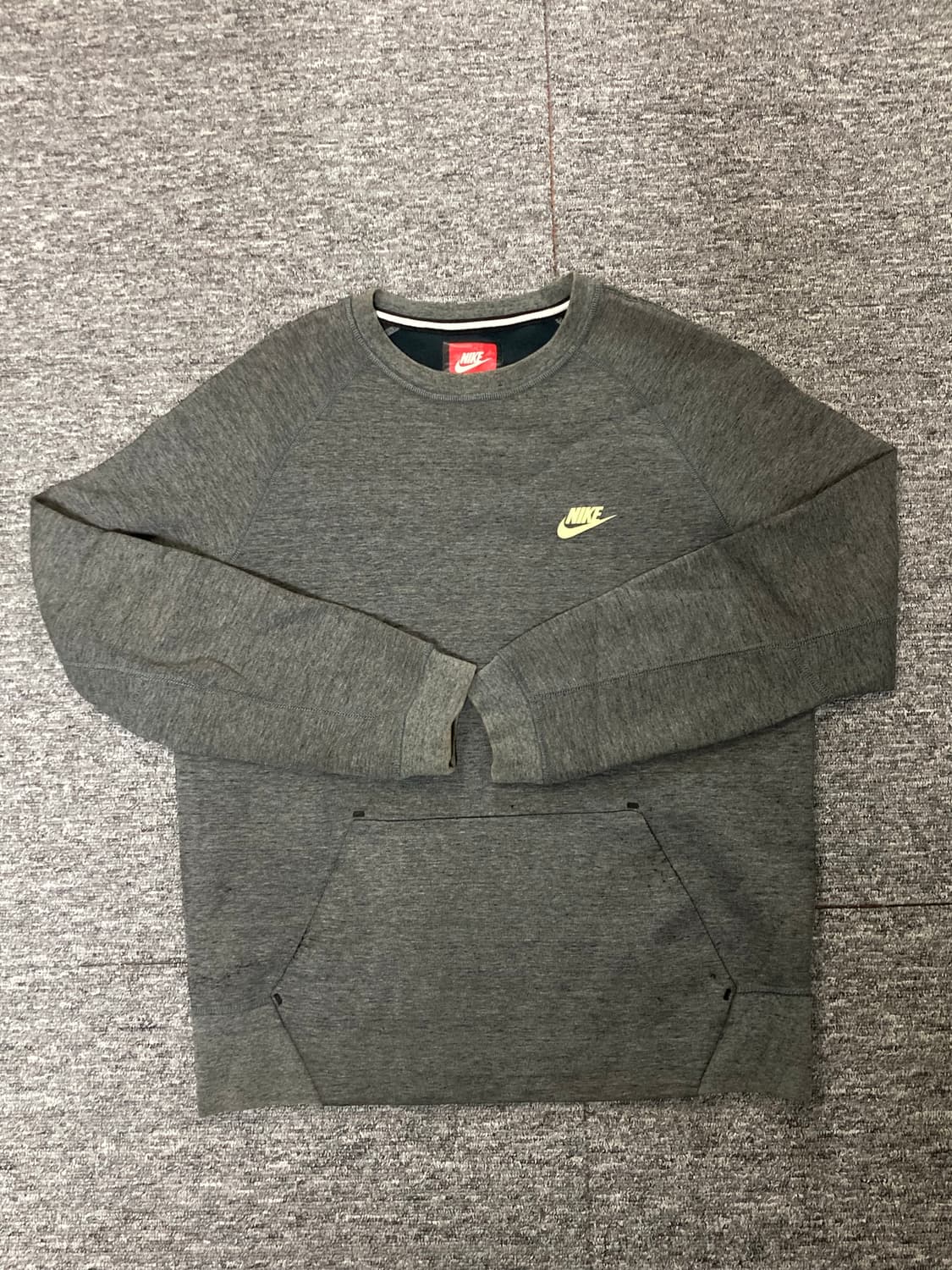 나이키 테크 플리스 맨투맨 L 그레이 상품이미지1