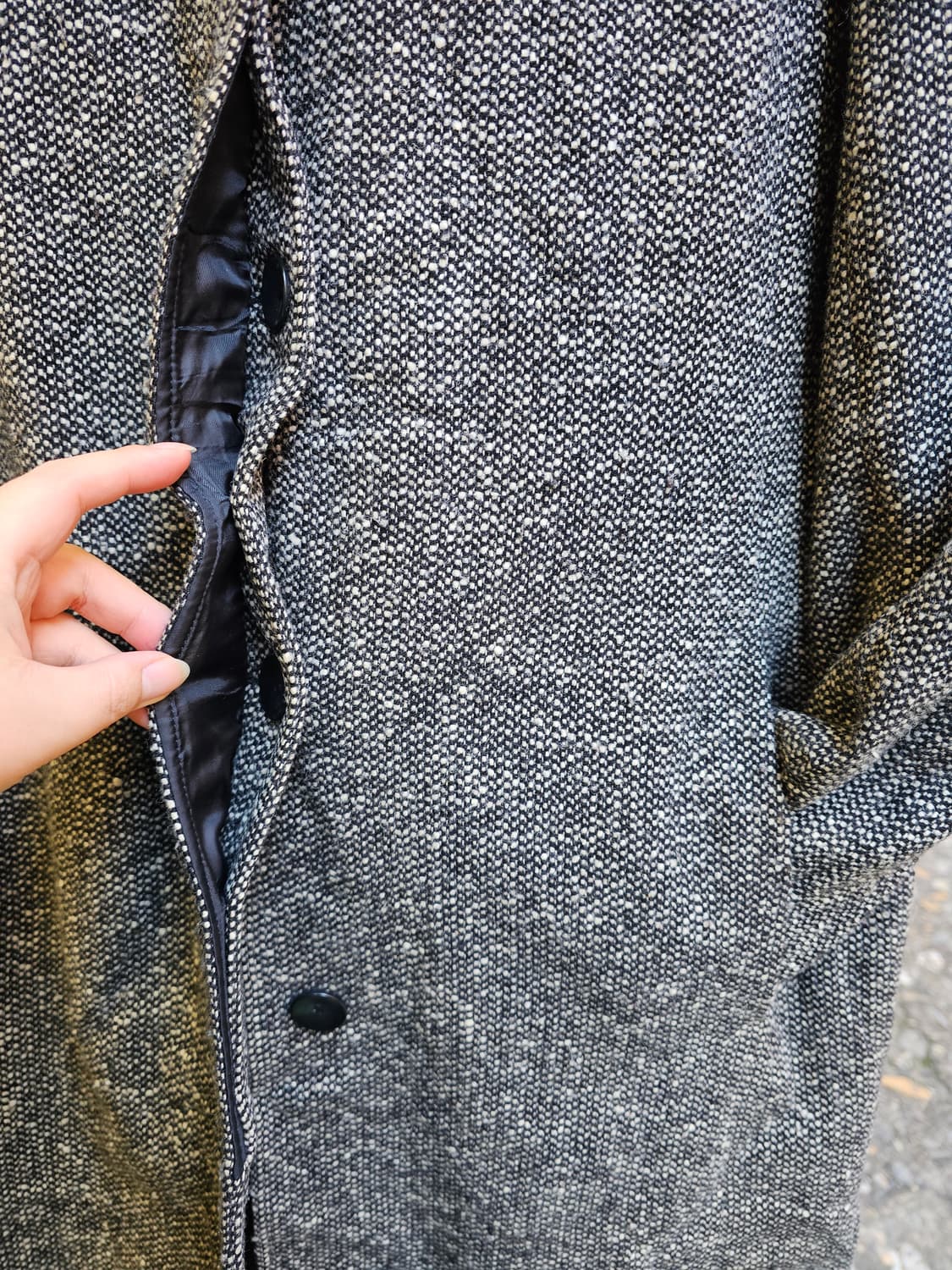 Eddie Bauer 헤링본 울코트 상품이미지5