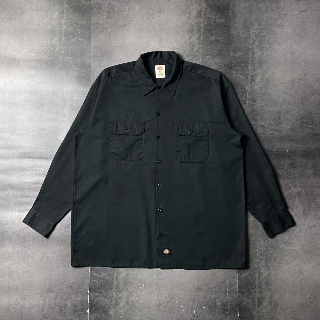 DICKIES 디키즈 빈티지 블랙 플랩포켓 워크 셔츠 A00899 상품이미지1