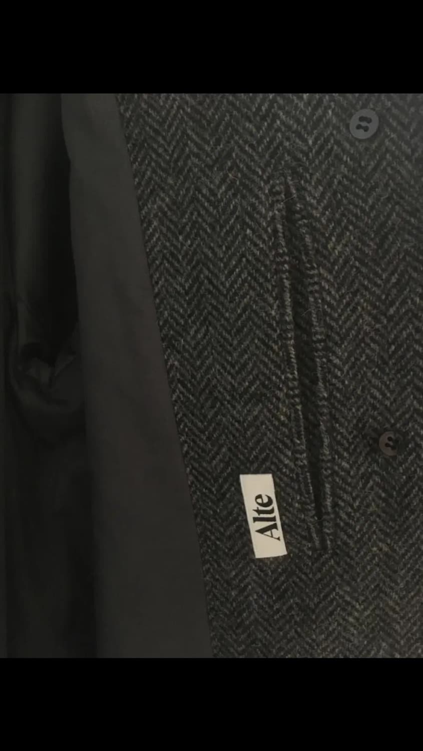 Alte 알테 헤링본 울 롱코트 상품이미지7