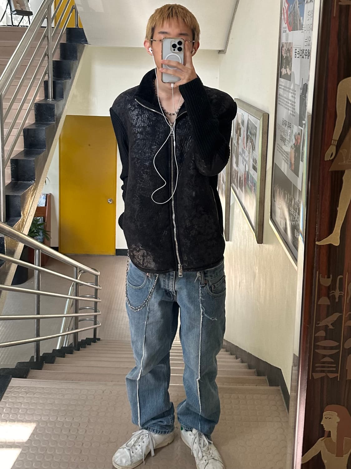 아르마니 익스체인지 니트집업 상품이미지1